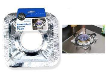 AussieSuperStore Homeware Supplies Aluminium Stove Pads Aluminium Stove Pads  | Disposable Foil Burner Liners | Kitchenware 9320760211852 KIT 211852